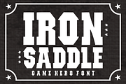 Iron Saddle - Bold Hero Font, a Slab Serif Font by KiddoGlyphs Studio (Thumbnail 1 of 6)