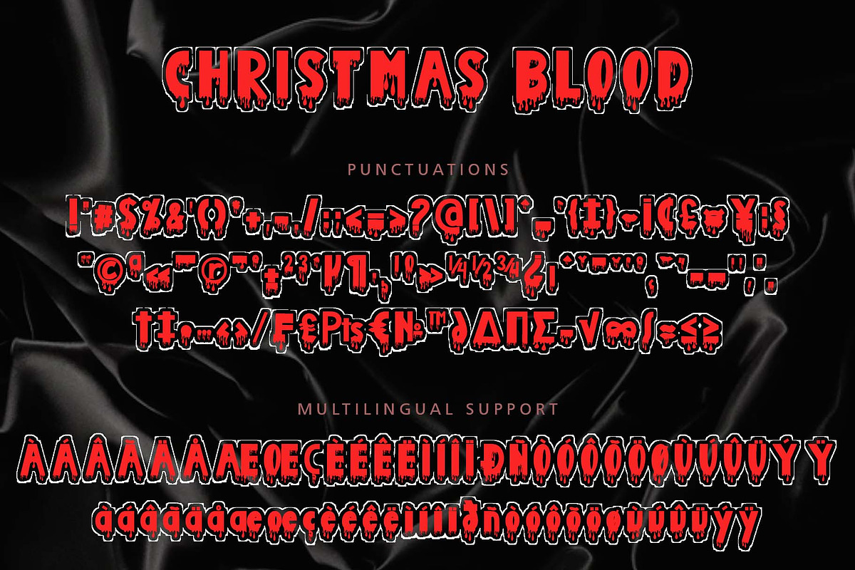 Christmas Blood, a Handwritten Font by Yoga Letter (Photo 6 of 6)