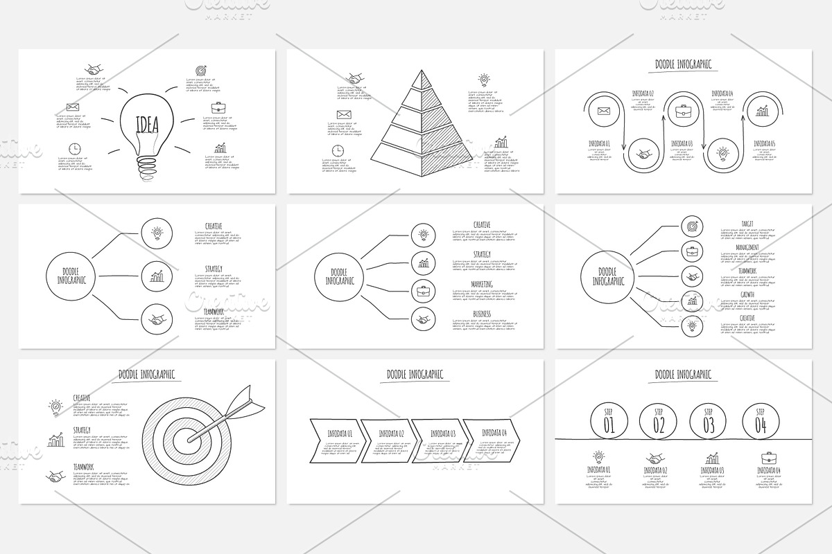 Doodle Presentation Template, a Presentation Template by Abert (Photo 5 of 12)