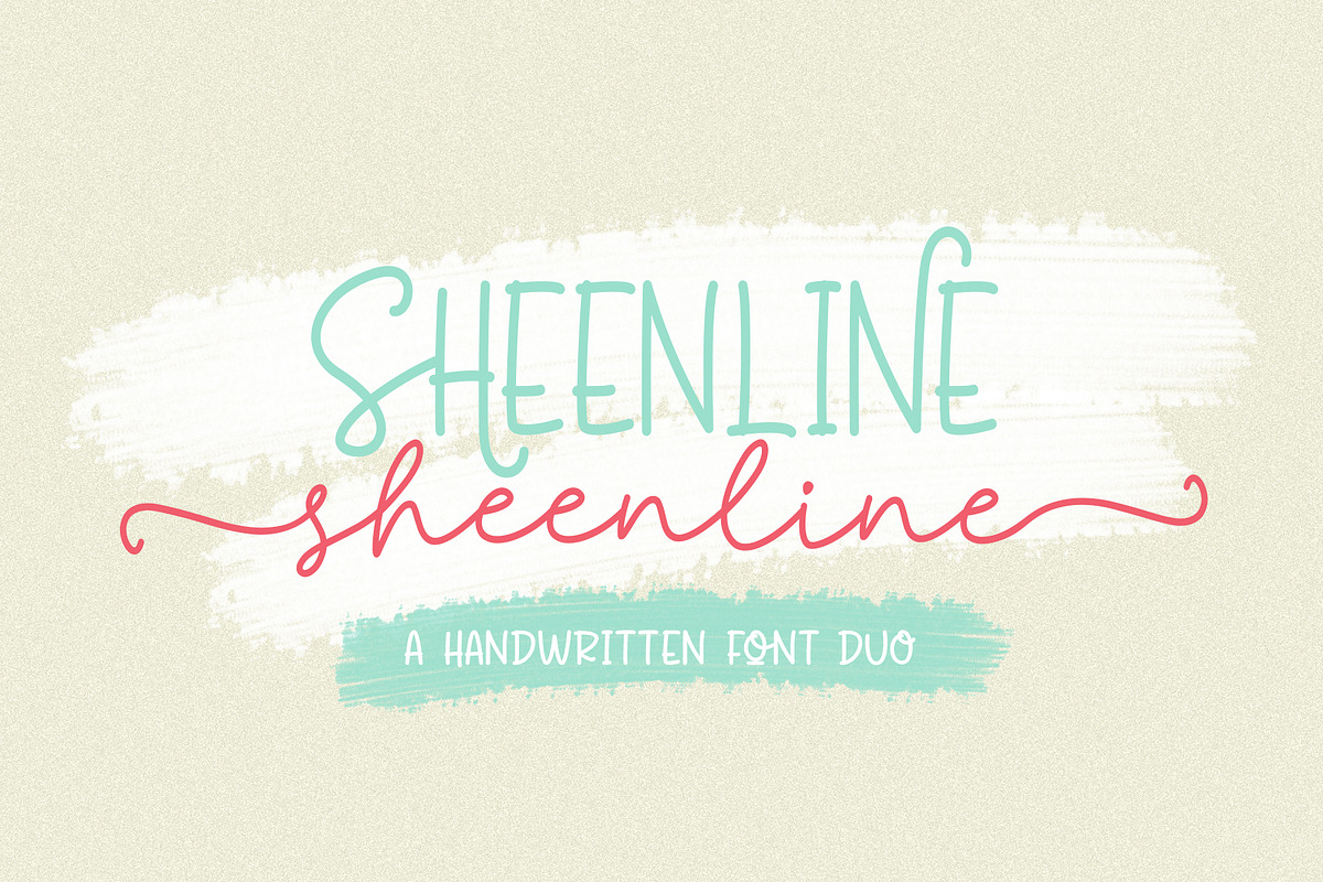 Sheenline - Cute Monoline Font Duo, a Script Font by Beautypes (Photo 1 of 9)