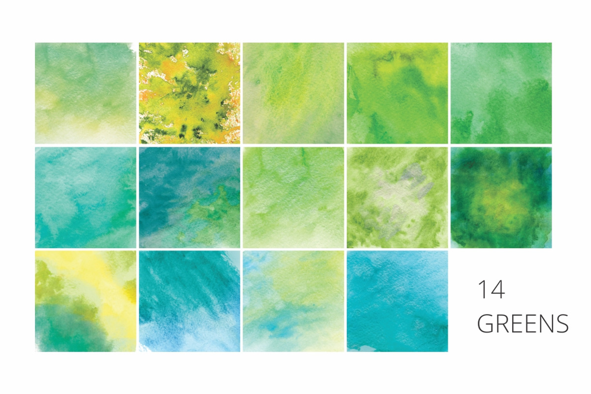 50 Watercolor Textures, a Texture Illustration by kisikoida (Photo 3 of 8)