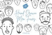 Hand Drawn Men Faces, a Person Illustration by Palau (Thumbnail 1 of 8)