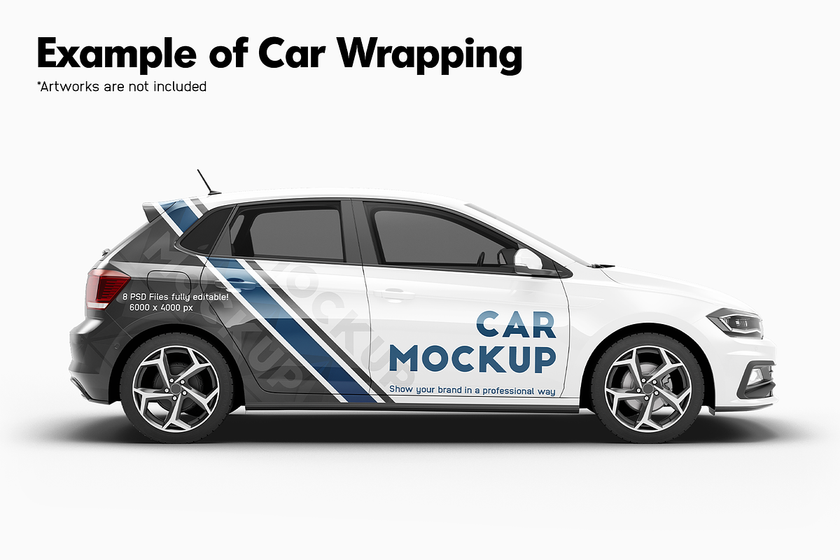 Compact Car Mockup 1, an Advertising Mockup by Mockupix (Photo 5 of 12)