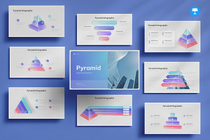 Pyramid Infographics Keynote, a Presentation Template by Pixslides