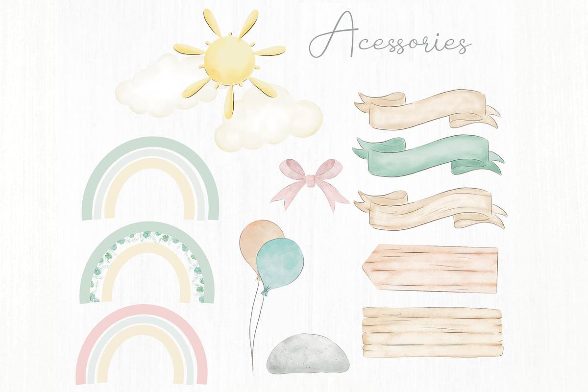 Watercolor Safari Clipart, an Illustration by Lolytop Studio (Photo 5 of 8)
