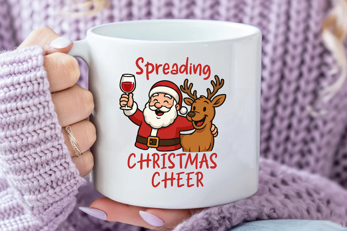 Funny Santa Claus Spreading PNG, an Illustration by Daily.Designs (Photo 4 of 5)