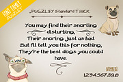 11 Handmade Font Family Pugzley, a Font by the little wonder shop (Thumbnail 8 of 14)