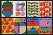 48 MODERN GEOMETRIC POSTERS, a Pattern Graphic by craftlove (Thumbnail 2 of 6)