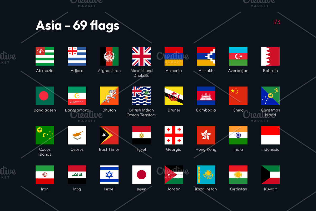 Flags of the World - Square Icons, an Icon by bvcreates (Photo 8 of 16)