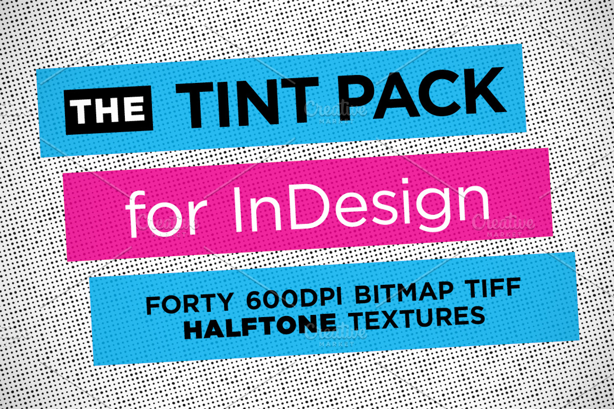 Halftone InDesign Tint Pack