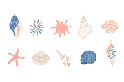 Coastal Shells Illustration Set, an Illustration by Milota (Thumbnail 2 of 3)