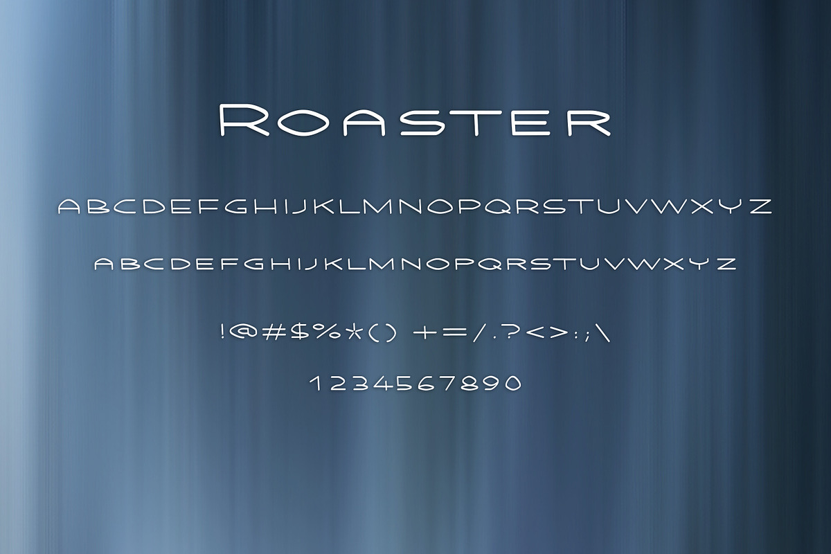 ROASTER font preview 2