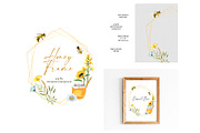Honey Bee Watercolor Bundle, an Animal Illustration by Lemon design (Thumbnail 4 of 10)