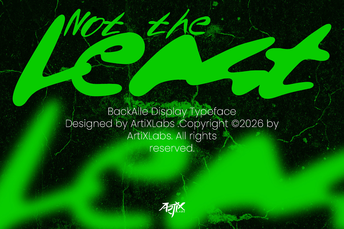 Back Alle Urban Street Graffiti Font, a Handwritten Font by ArtiXLabs (Photo 3 of 10)