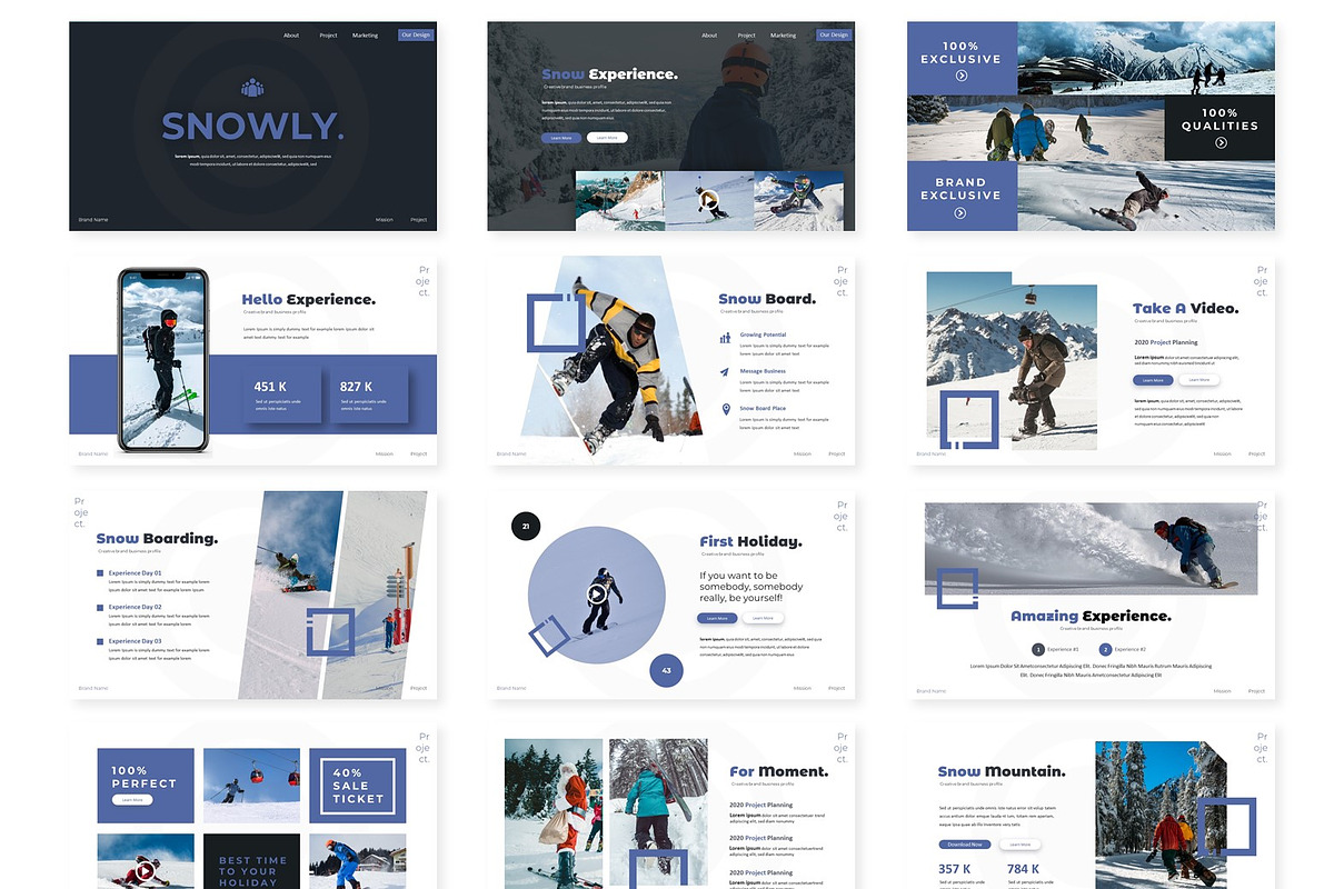 Snowly - Google Slides Template, a Presentation Template by AQR Studio (Photo 2 of 4)