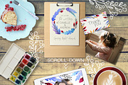 Ice Wine. Watercolor design set, a Decorative Illustration by Astel (Thumbnail 6 of 6)