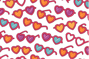 Colorful heart-shaped sunglasses, a Beauty & Fashion Photo by ZinetroN