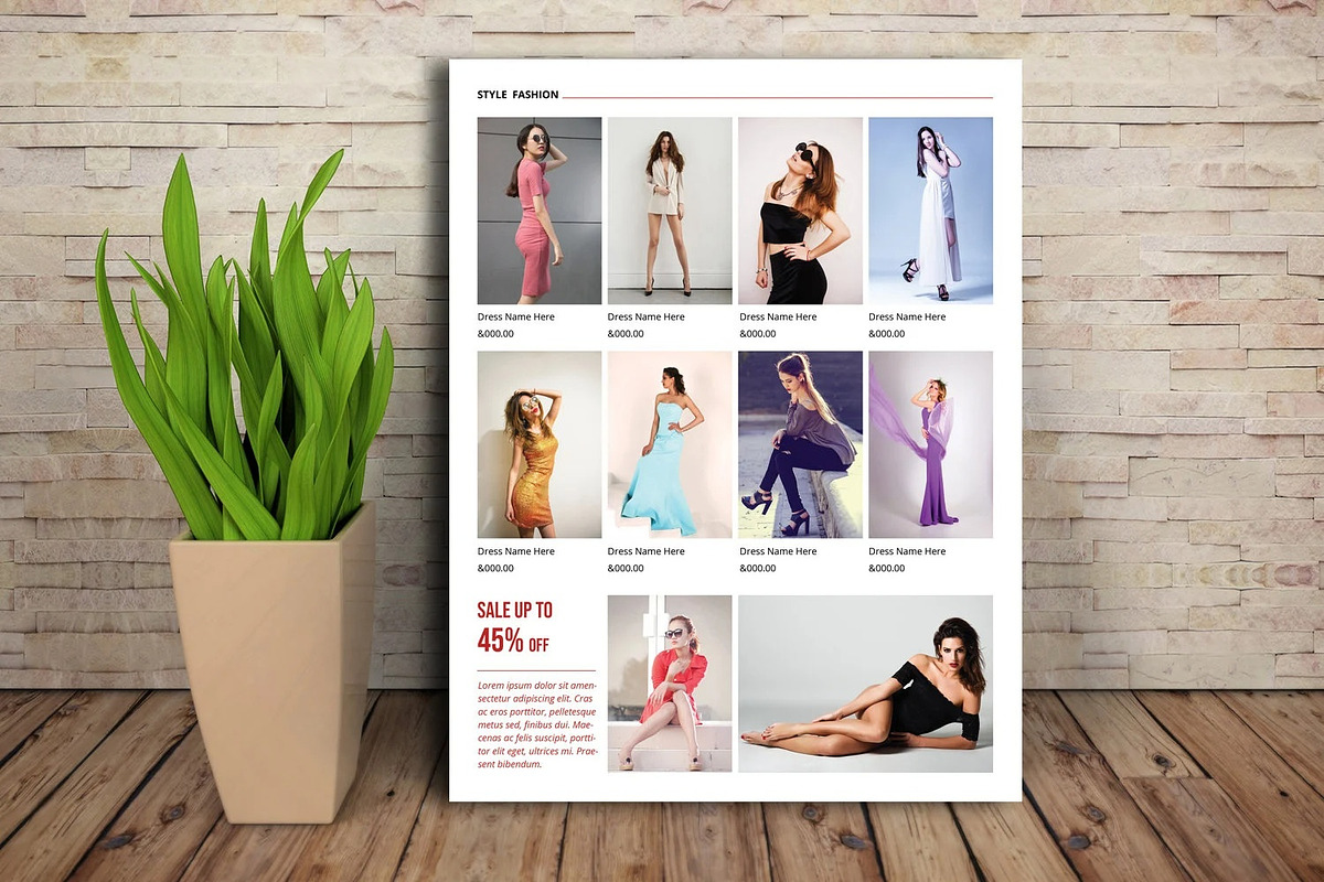 Fashion Product Promotion Flyer, a Flyer Template by retrographix (Photo 3 of 3)