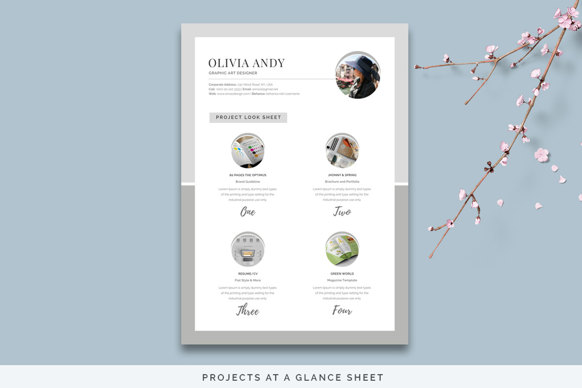 Resume Pack - Olivia, a Resume Template by Typography Prime (Photo 4 of 6)