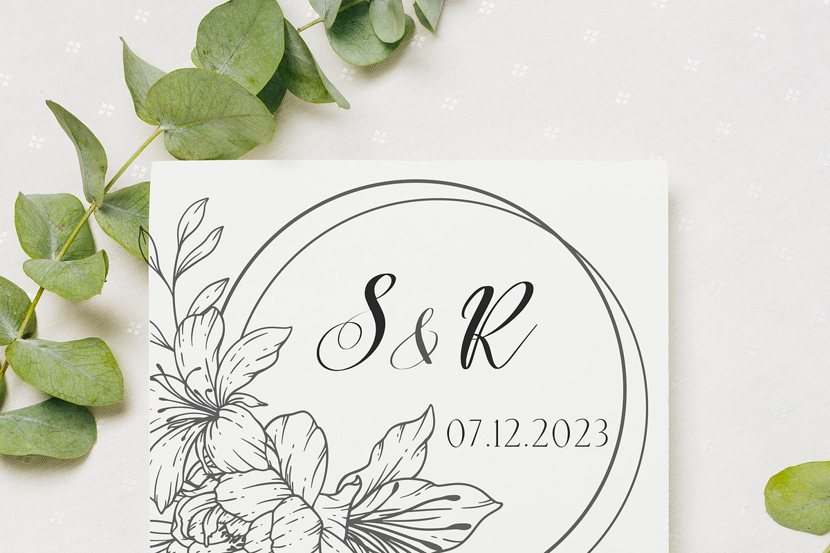 Wildflowers Line Art, an Object Graphic by CaraulanStore (Photo 5 of 12)
