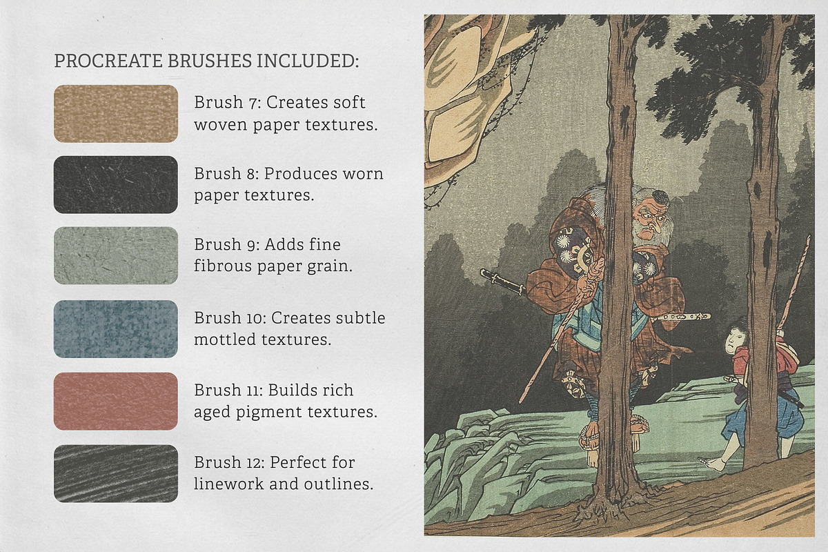 The Yokai Procreate Kit, a Brush Add-On by Digi Life (Photo 5 of 9)