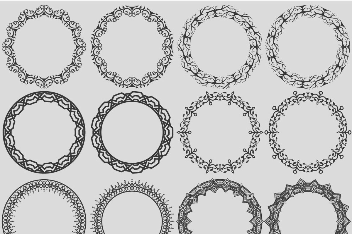 10 ornate Illustrator brushes, a Brush Add-On by SHMEL_Studio (Photo 4 of 4)