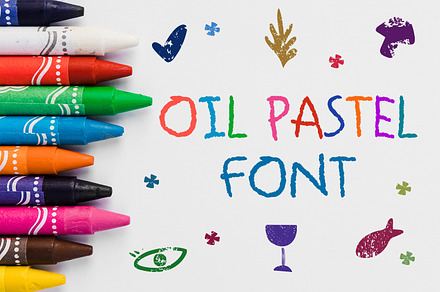 Oil Pastel Font, a Script Font by OWPictures