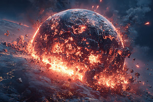 Fiery Planet Explosion, a Nature Photo by Ales Munt