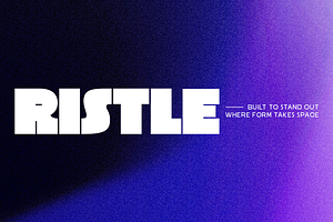 Ristle – Bold Modern Display Sans, a Font by roomspace creative lab