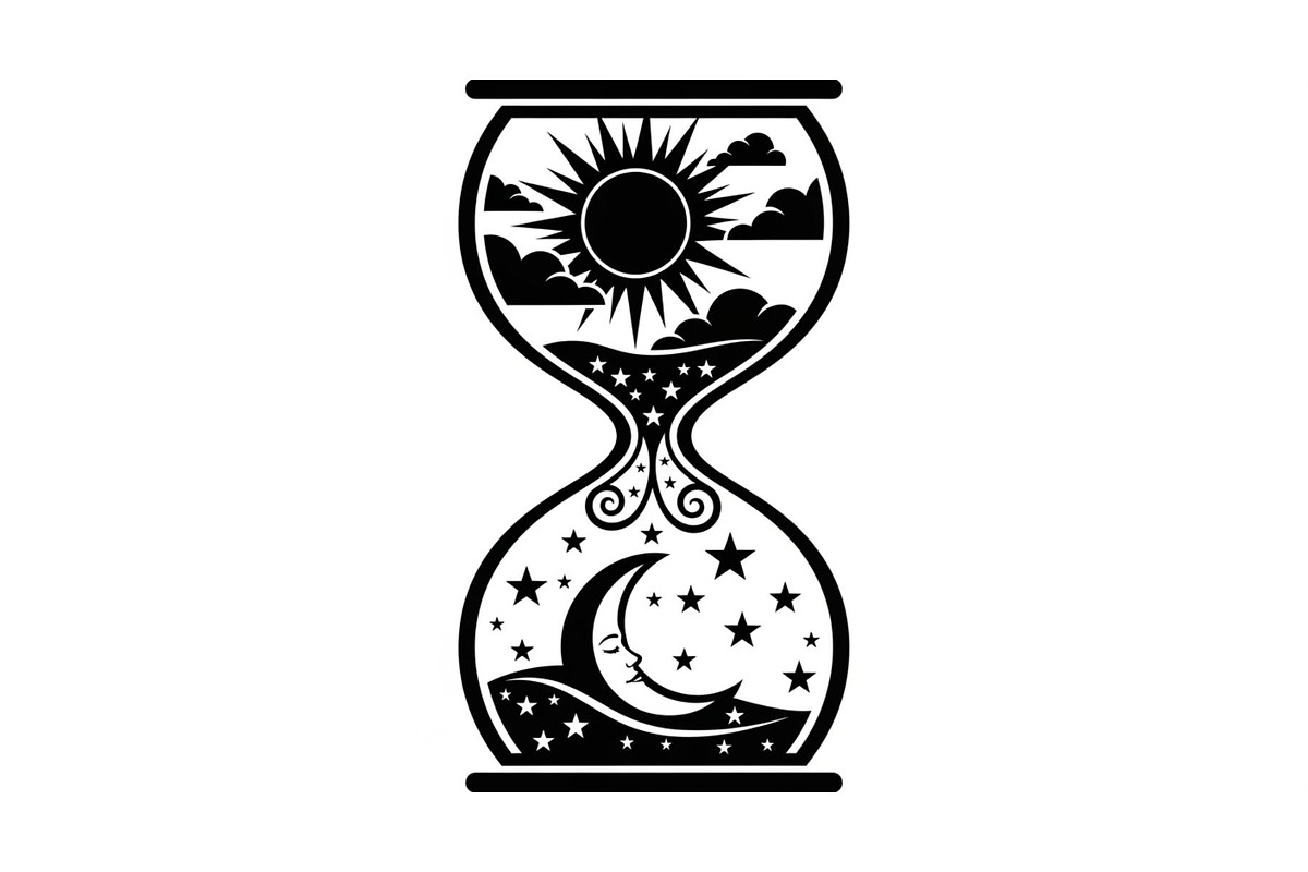 Celestial Sun Moon Hourglass Bundle, an Illustration by Gaye Art (Photo 8 of 31)