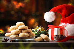 Anise cookies on a wooden table in living room, a Food & Drink Photo by Davizro's Market