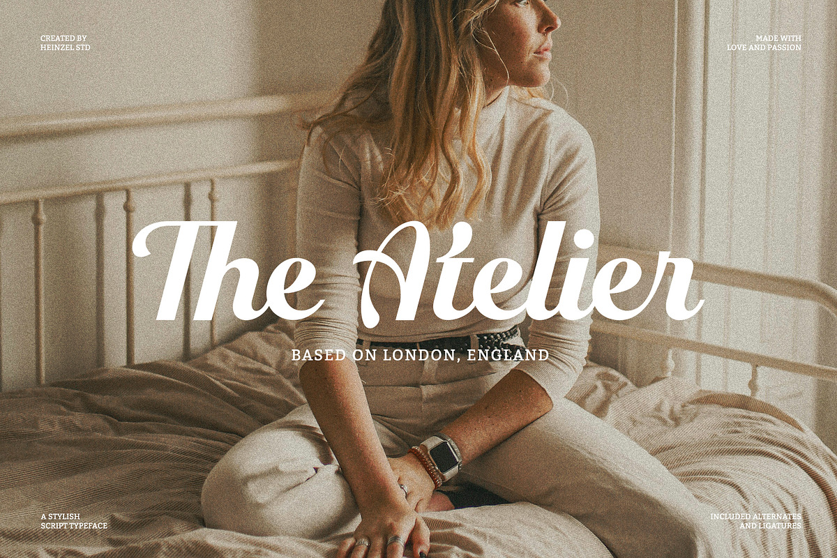 Sacrifice Modern Retro Script Font, a Script Font by Heinzel Std (Photo 2 of 20)