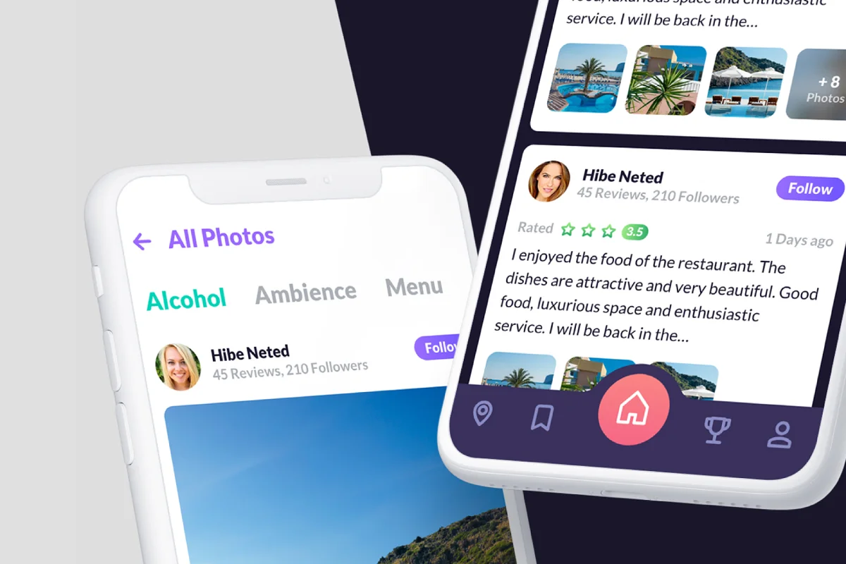 Cabar - Restaurants & Bar App UI Kit, an App Template by Capi Product (Photo 4 of 8)