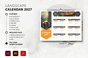 2027 Landscape Calendar Template, a Stationery Template by MstArtwork (Thumbnail 5 of 5)
