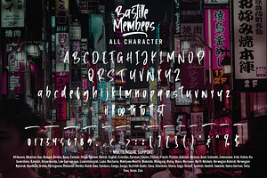 Bastille Members - Cool Brusher Font