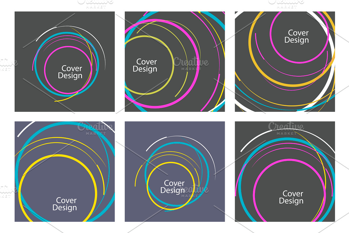 Abstract line circle design Vol.2, a Pattern Graphic by Haisonok