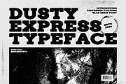 Dusty Express Rough Texture Font, a Font by PutraCetol Studio (Thumbnail 1 of 6)