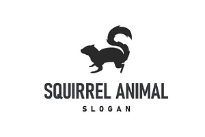 animal squirrel logo minimalist, a Branding & Logo Template by Maylianaw28