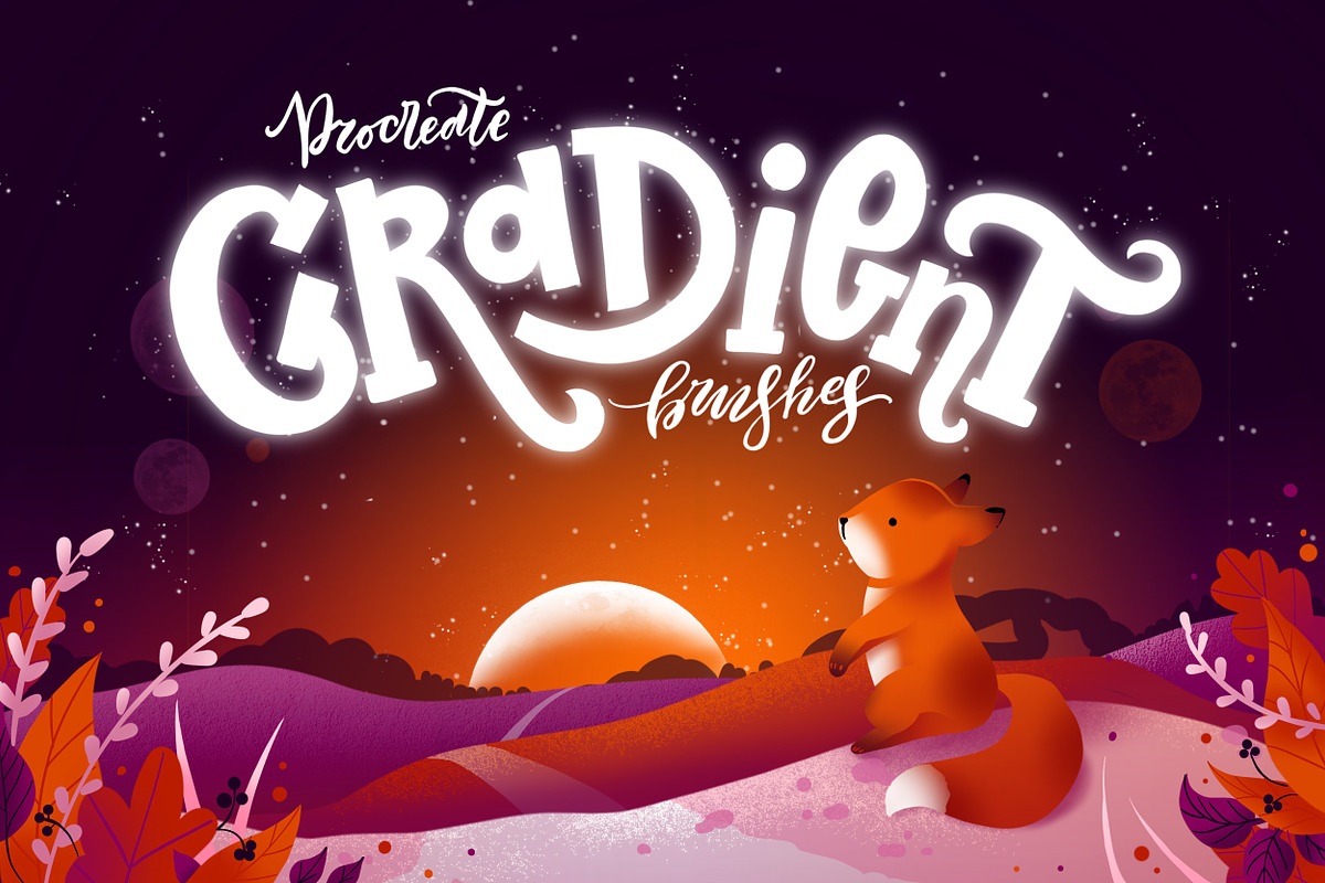 Procreate Gradient Brushset, a Brush Add-On by Letter Elfa Studio (Photo 1 of 13)