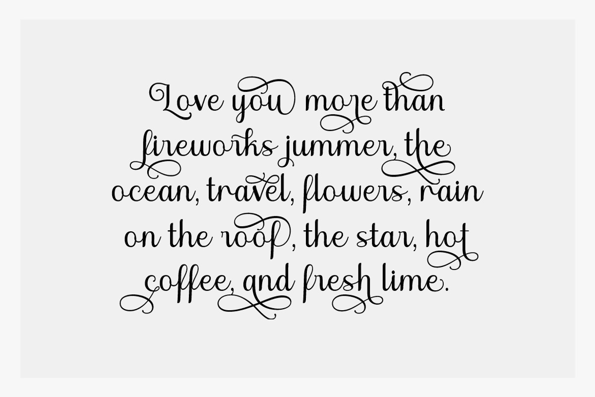 Laurania Script Font, a Script Font by Burhan Afif (Photo 6 of 10)
