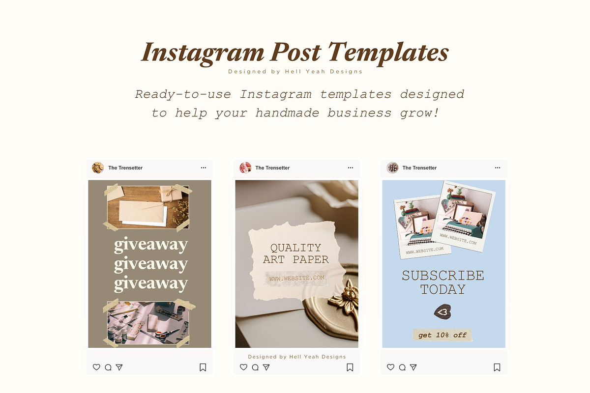 Nostalgic Branding Kit Canva, a Branding & Logo Template by Hell Yeah Designs (Photo 17 of 19)