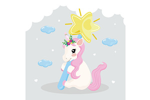 Unicorn With Wand