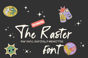 The Raster Font, a Handwritten Font by portype