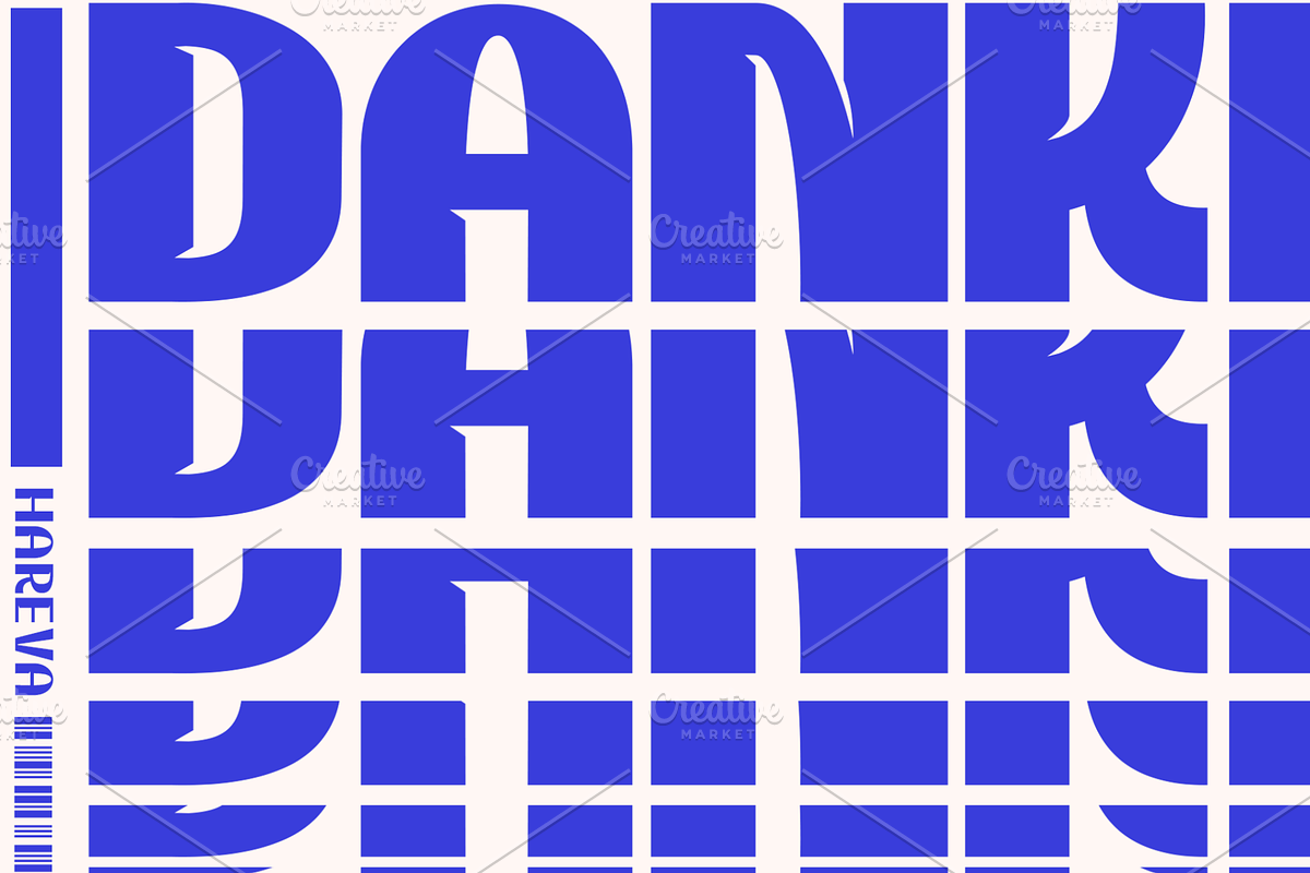 Hareva - Sleek Retro Sans, a Sans Serif Font by Mofr 24 (Photo 13 of 15)