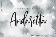 Andaretta, a Script Font by Ditatype (Thumbnail 1 of 7)