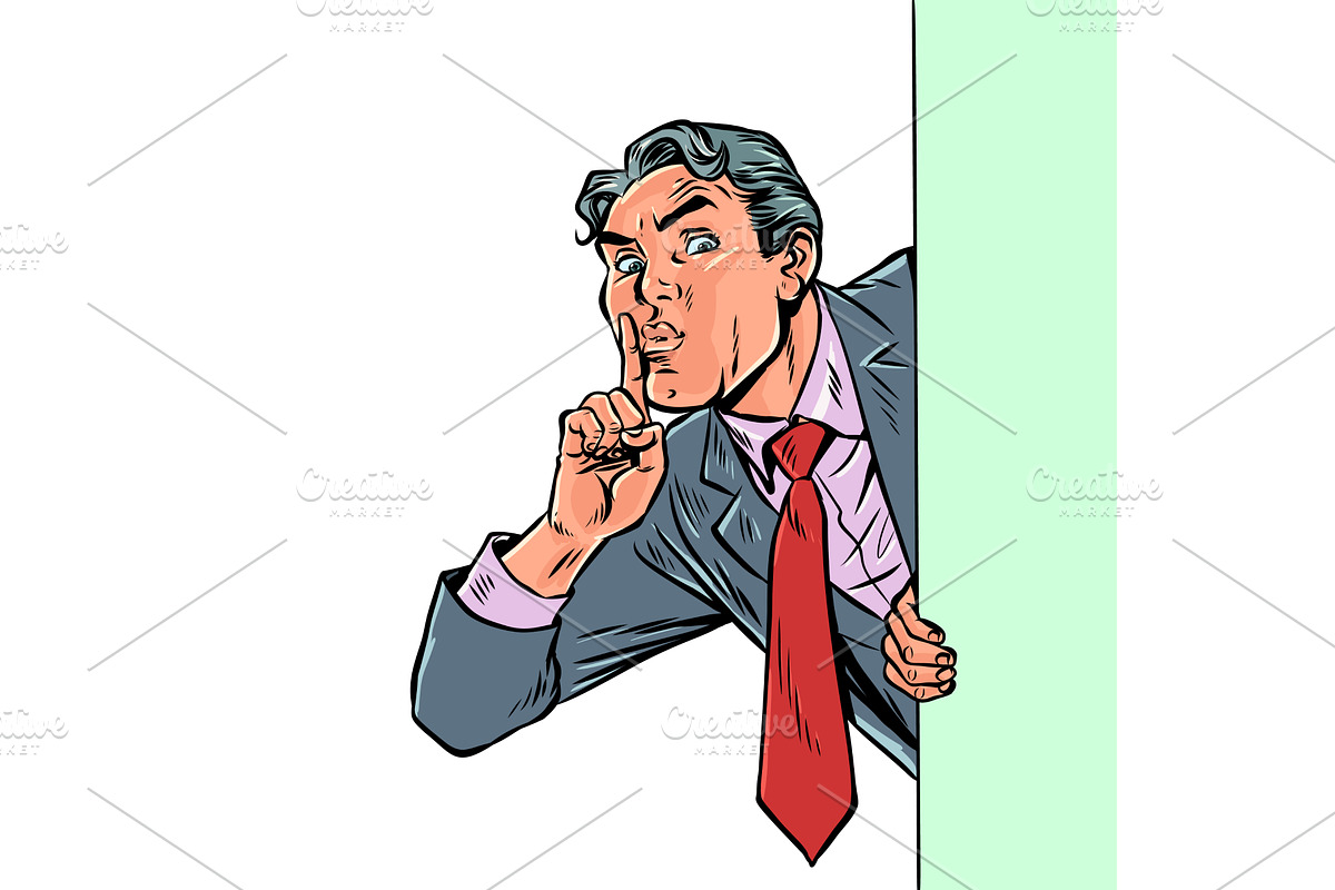 Pop Art Retro A businessman gives a, a Person Illustration by studiostoks