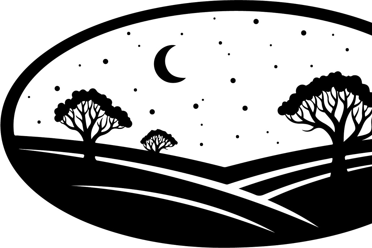 Night Landscape Egg Silhouette Bundl, an Illustration by Designs_River (Photo 3 of 22)