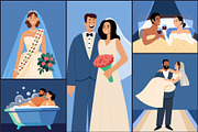 Animated Wedding Illustration Set, a Person Illustration by Brickclay (Thumbnail 4 of 5)
