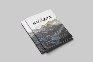 A4 Magazine Brochure Mockup