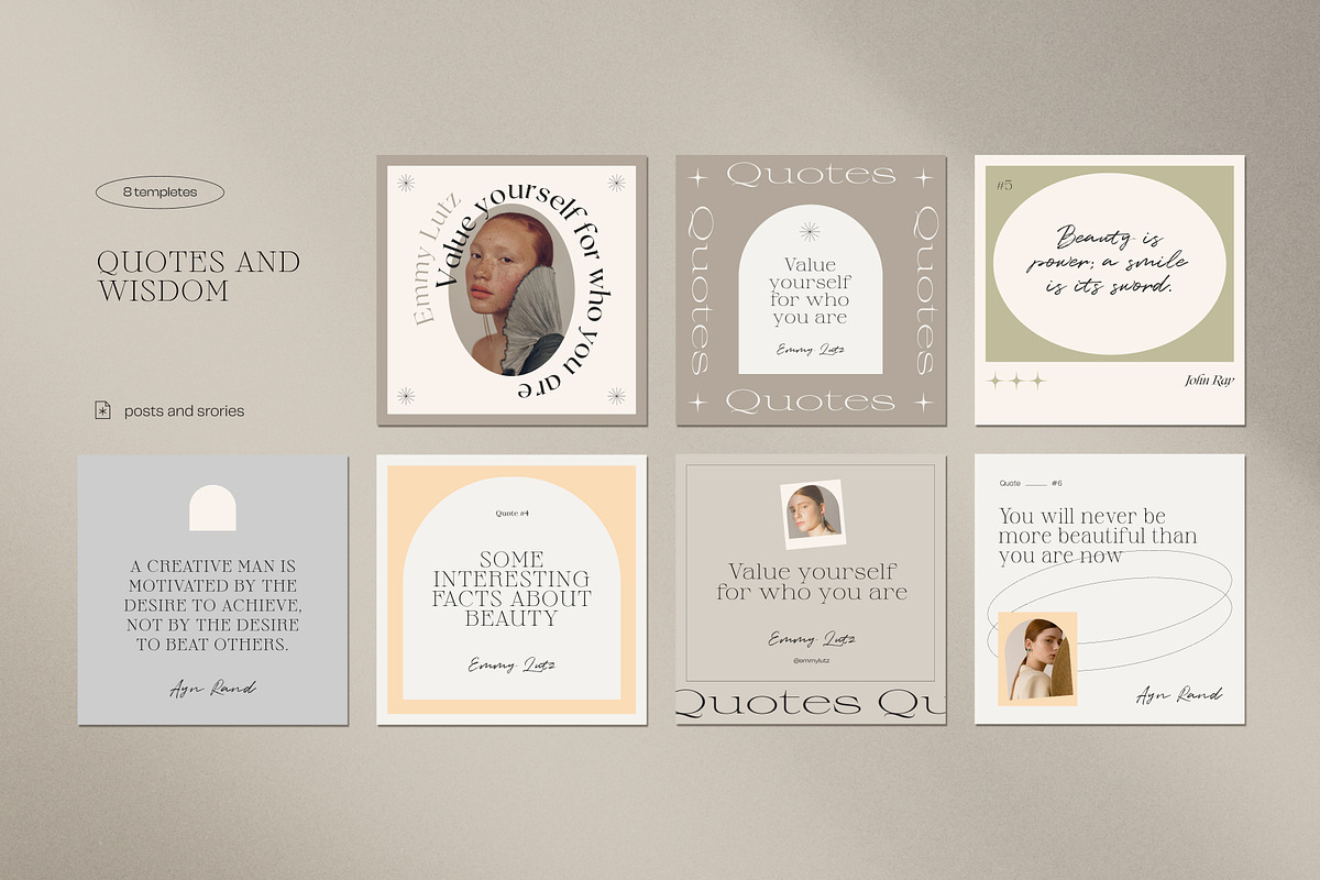 Instagram creator for coach CANVA PS, a Social Media Template by Craft ...